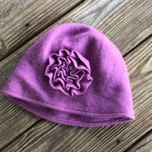 Lavender rosette hat